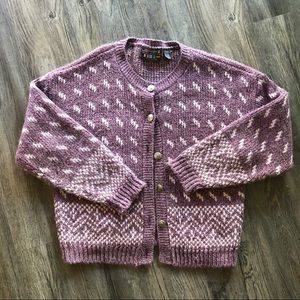 Vintage 80s Sweater Cardigan